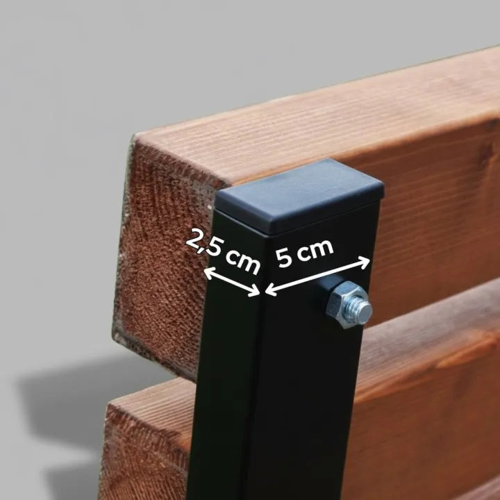 Ławka ogrodowa Grande 125 cm stabilna