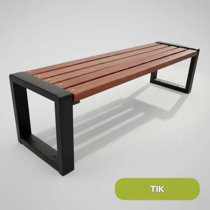 Ławka ogrodowa Grande bez oparcia 100 cm Tik