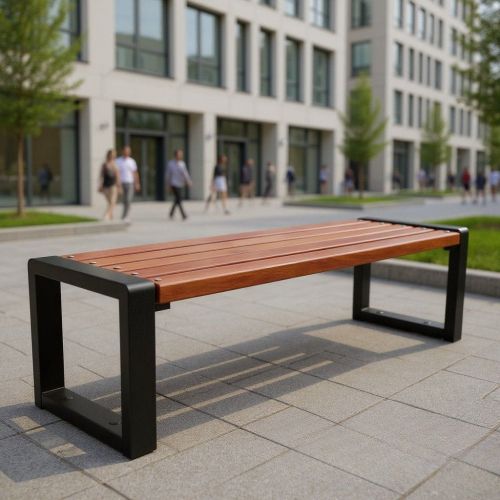 Ławka miejska Grande bez oparcia 125 cm Polski Producent