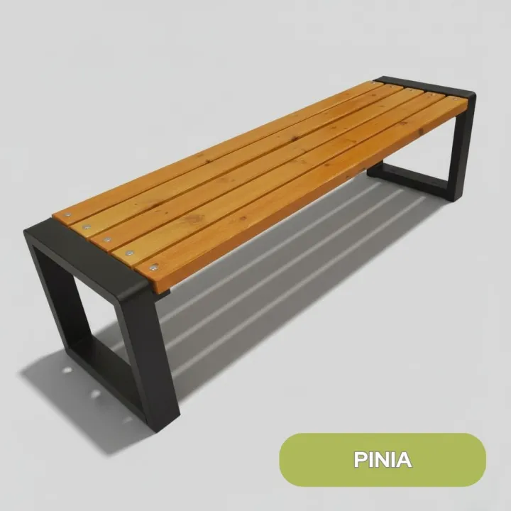 Ławka ogrodowa Grande bez oparcia 175 cm Pinia