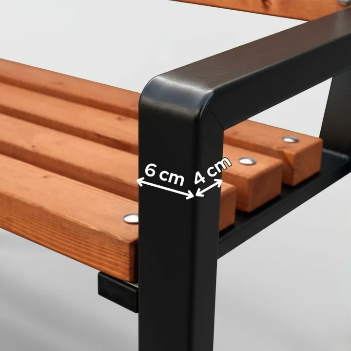 Solidna ławka do domu Carbone 100cm