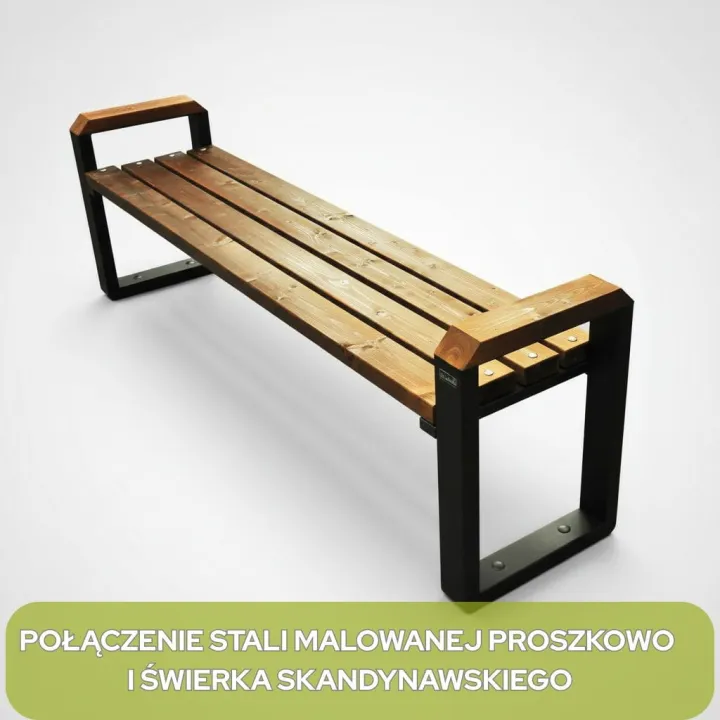 Ławka ogrodowa Poznańska II bez oparcia 150 cm