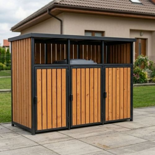 Zabudowa koszy 3x120l