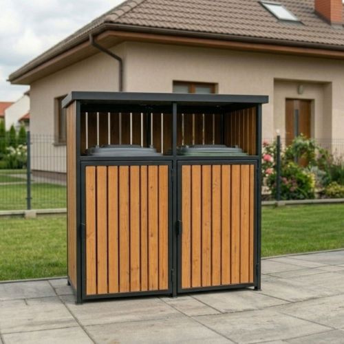 Zabudowa koszy śmietnikowych 2x240l