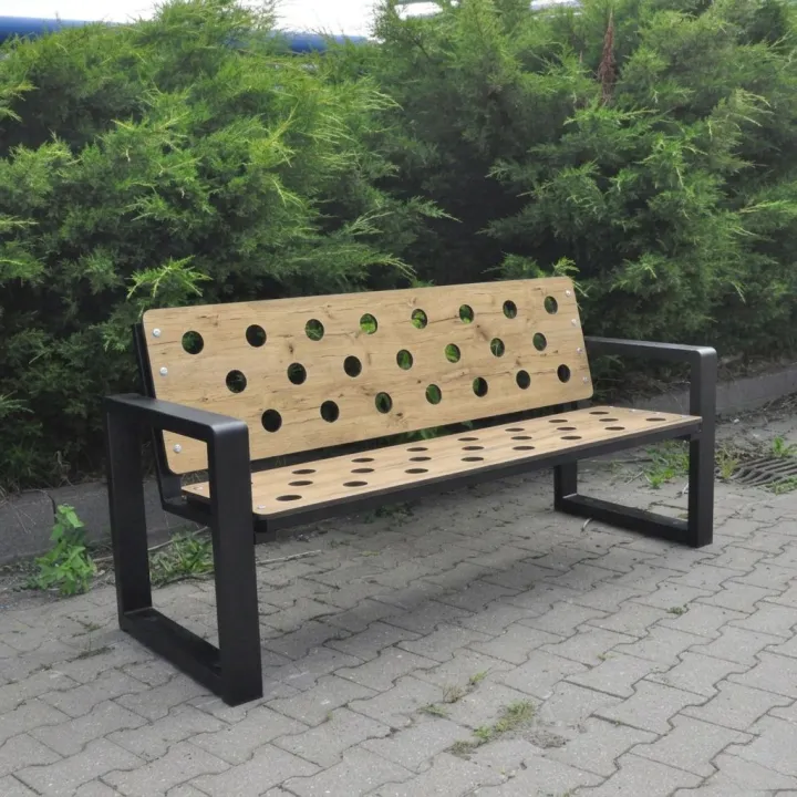 Ławka ogrodowa Grande HPL 125 cm