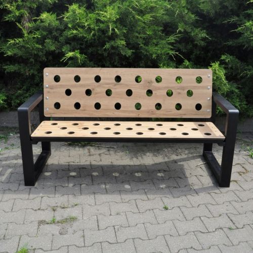 Ławka ogrodowa Grande HPL 125 cm