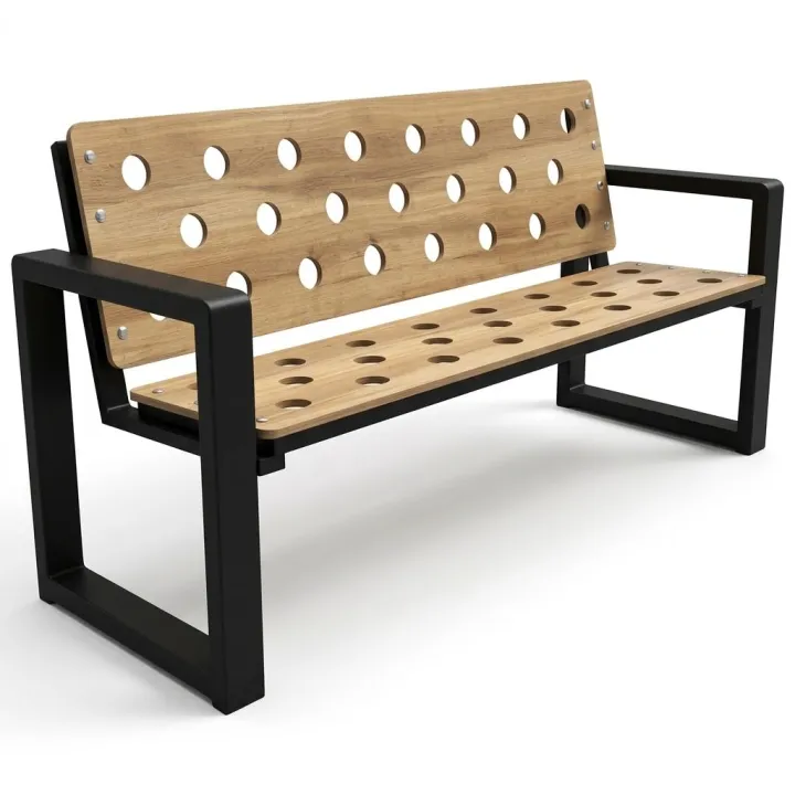 Ławka ogrodowa Grande HPL 125 cm