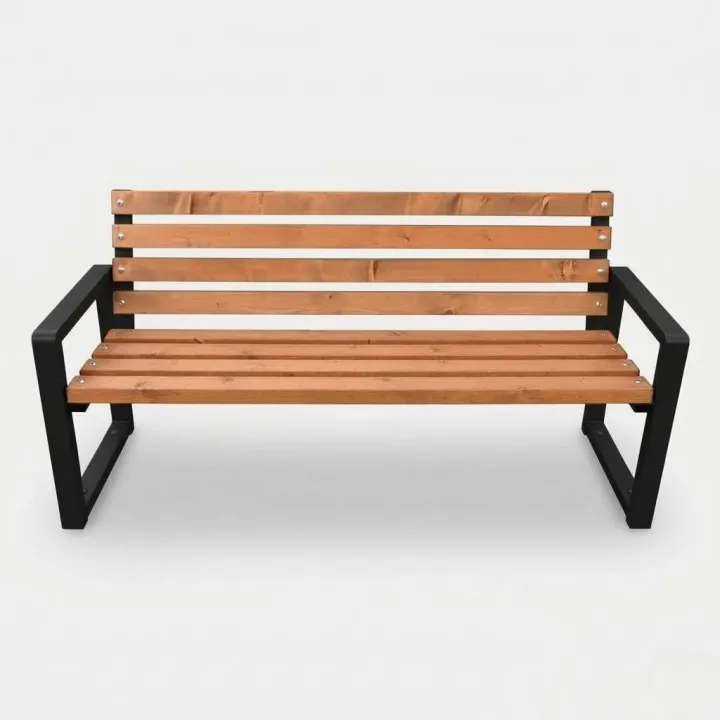 Solidna ławka miejska Carbone 175cm