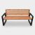 Solidna ławka ogrodowa Carbone 150cm