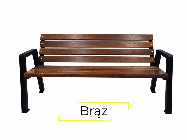 2 Ławka Moderno z oparciem 120 cm brąz.jpg