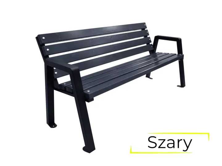 Ławka Moderno z oparciem 170 cm szary.jpg