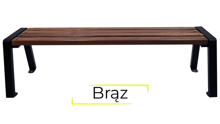 2 Ławka Moderno bez oparcia 100 cm brąz.jpg