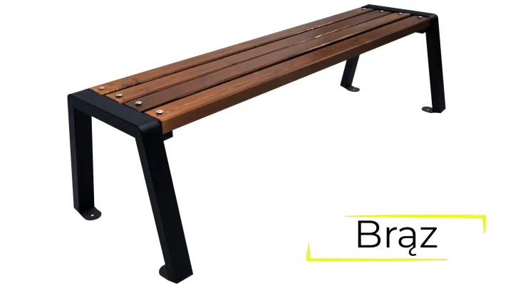 Ławka Moderno bez oparcia 100 cm brąz.jpg