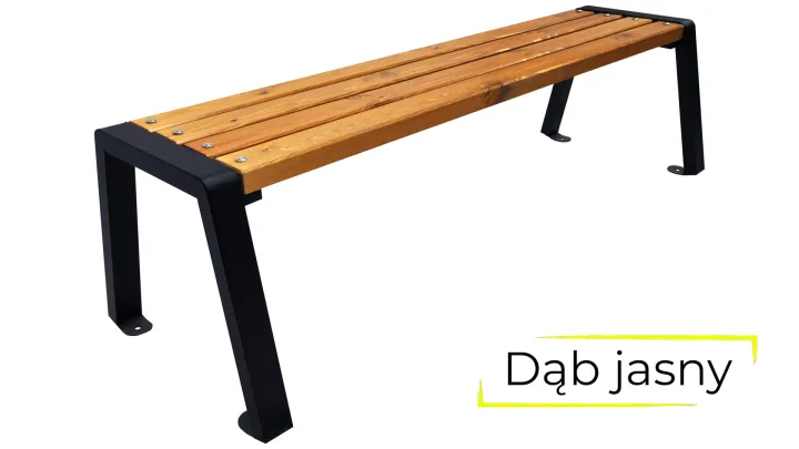 Ławka Moderno bez oparcia 125 cm dąb jasny.jpg
