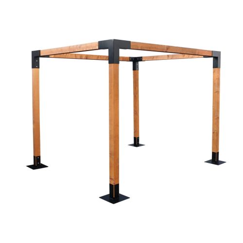 pergola metal drewno jasny dąb.jpg
