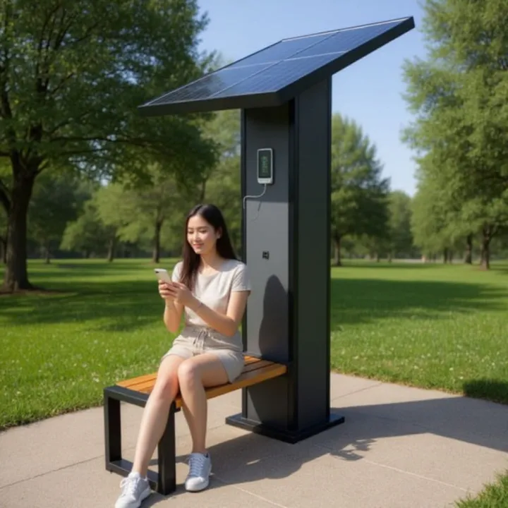 Ławka solarna przysiadka Solare II.jpg